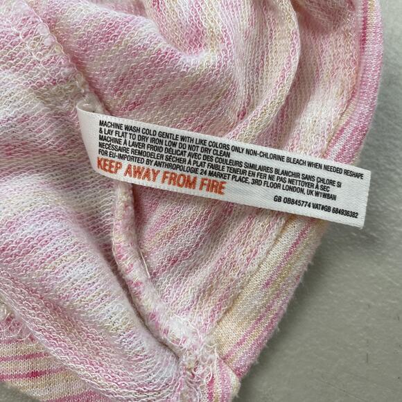 Saturday Sunday Anthropologie Surplice Sweater Women Large Space Dye Pastel Wrap - Picture 9 of 11